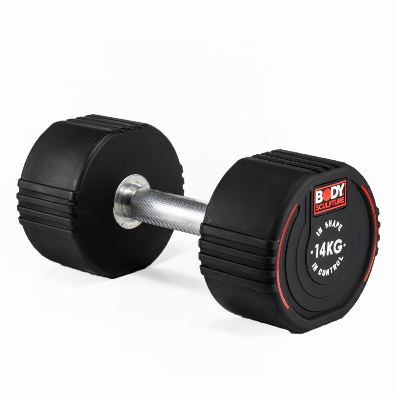 Body Sculpture TPU dumbbell BW 133 14 KG fekete edzőfelszerelés BW13314KG
