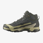 Salomon X Ultra 5 Mid GTX hiking - peat/gray green/blue szürke utcai cipő