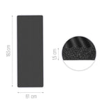 Wozinsky WNSP-15C Exercise Mat 183 x 61 x 1.5 cm Thick Gymnastics Mat for Yoga and Fitness - Black fekete jóga matrac 304004-208170