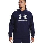 Under Armour Men’s Rival Fleece Logo HD Hoodie Navy 1379758 410 sötétkék férfi kapucnis pulóver 143600L