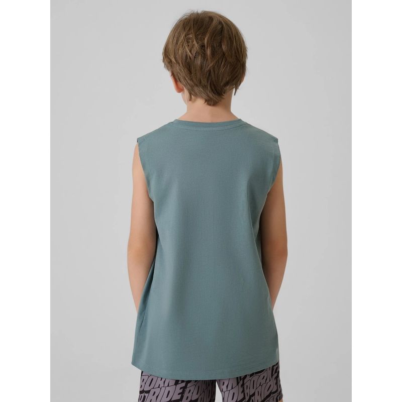 4F Boy's regular sleeveless T-shirt with print póló