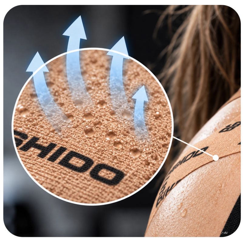 DBX Bushido Kinesiological Tape For Taping 5m Self-Adhesive Beige | czarny || beżowy zokni szalag DBX-TAPE-Brown