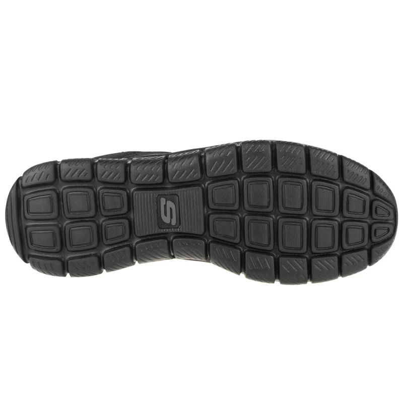 Skechers Track-Moulton 232081-BBK Black fekete utcai cipő
