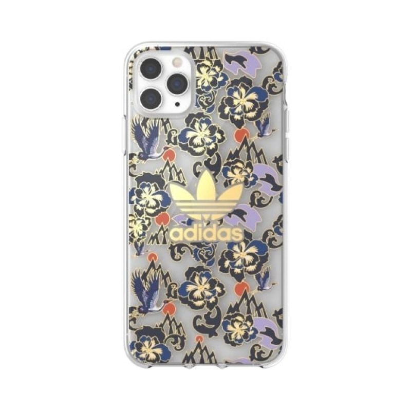 Adidas OR Clear Case CNY AOP for iPhone 11 Pro Max - arany zokni