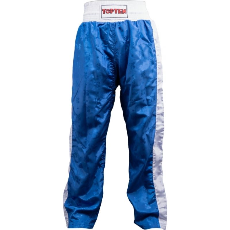 TOP TEN SKBP-TT CLASSIC kickboxing (WAKO APPROVED new) czarno - czerwone+xxxxs nadrág
