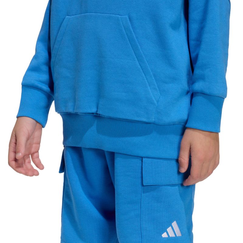 adidas Essentials Hoodie for kids KD3382 kék kapucnis pulóver