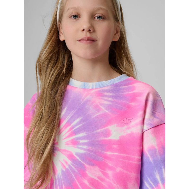 4F Girls' loose sweatshirt without hood 158/164 kapucnis pulóver 4FJRSS26TSWSF2935-90A
