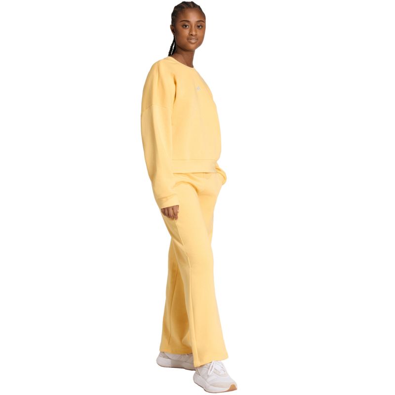 adidas Essentials Small Logo Feelcozy Women's Sweatshirt Yellow KC5278 2xs clothing