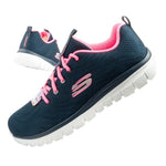 Skechers Graceful-Get women's sports shoes comfortable lightweight breathable navy blue Cipő