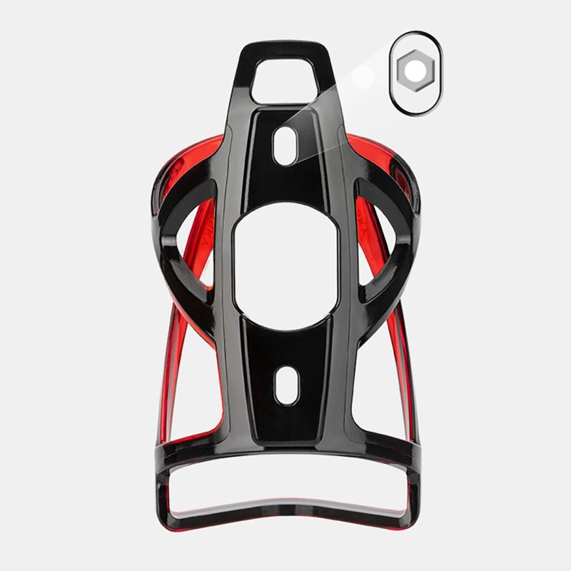 Wozinsky WUR-01BR Bike Bottle Holder Basket - Black and Red czarny || czerwony kulacs -198894