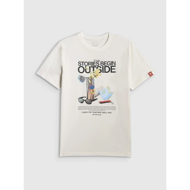 4F Men's regular printed T-shirt póló 4FRSS26TTSHM3811-11S