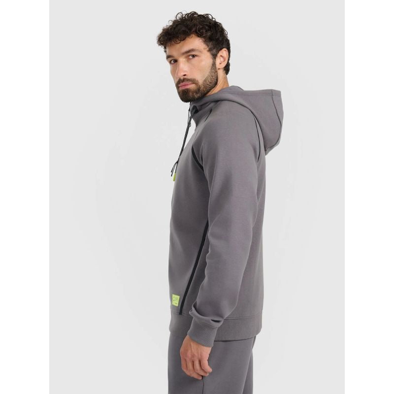 Men's zip-up hooded sweatshirt 4F 4FRAW25TSWSM2456-23S kapucnis pulóver