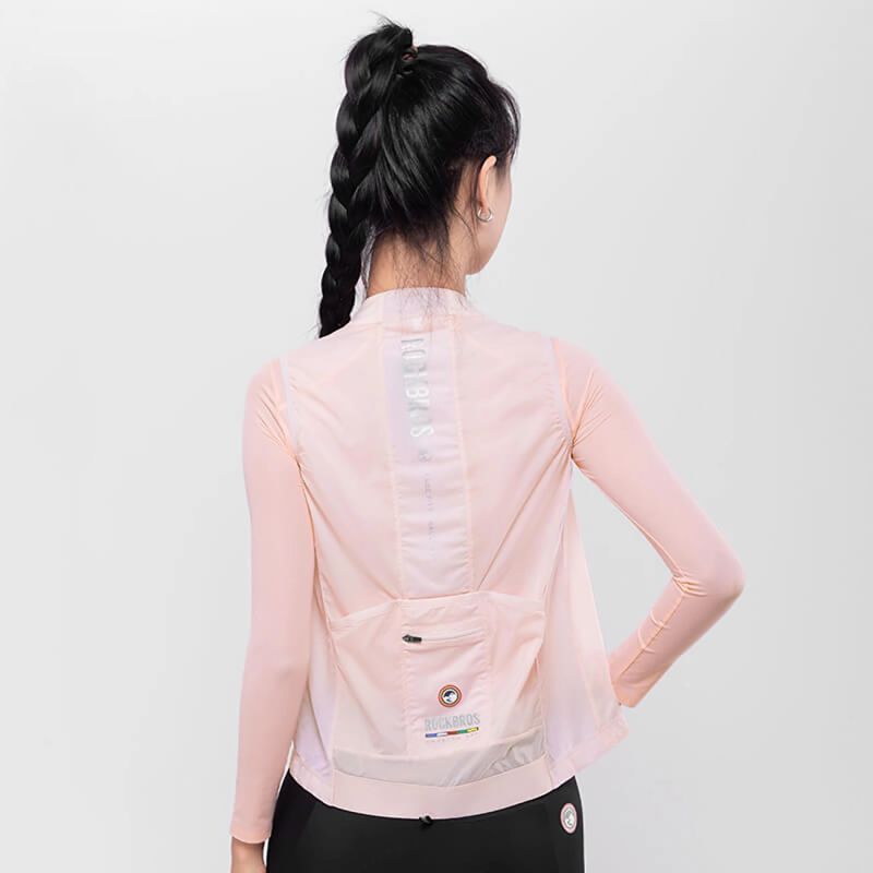 Rockbros ROAD TO SKY women's lightweight breathable cycling vest S - pink s \ różowy vests