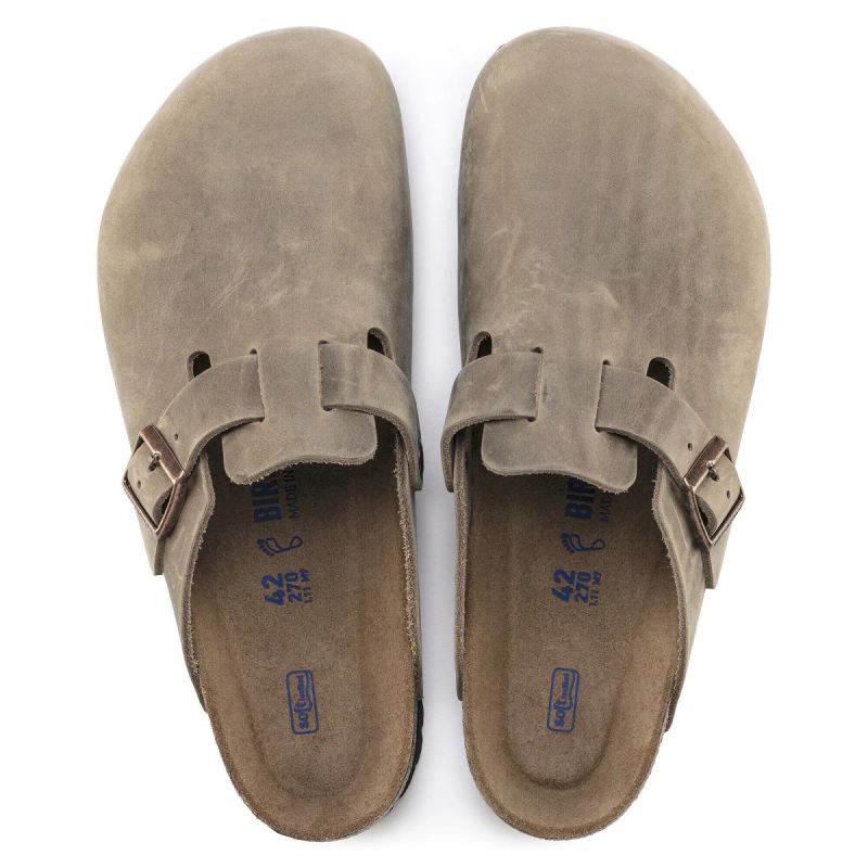 Birkenstock Men's BOSTON BS TABACCO BROWN Clogs (Standard Width)