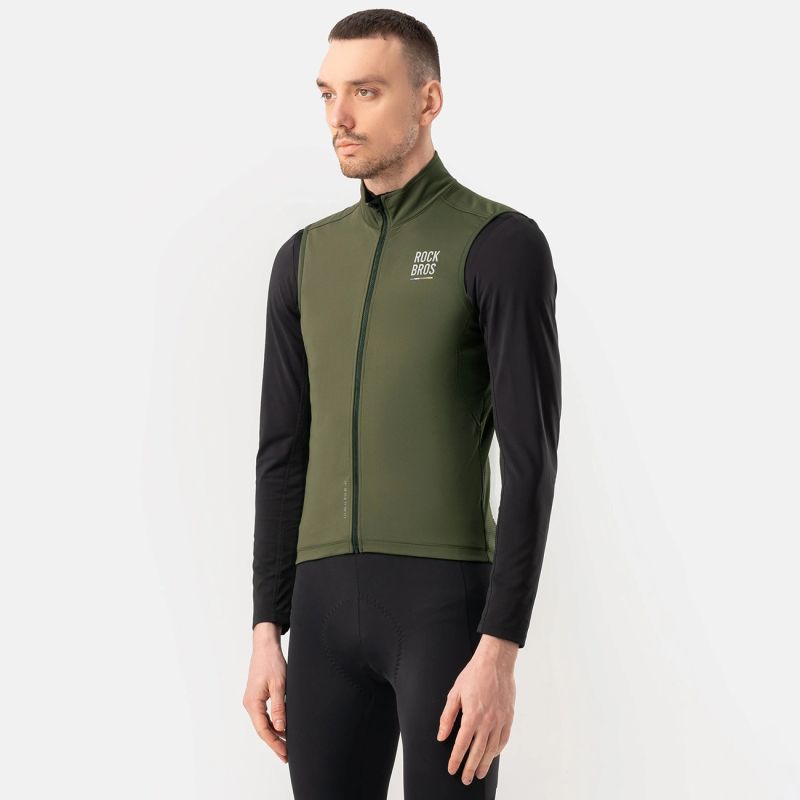 Rockbros ROAD TO SKY insulated windproof vest M - green m \ zielony vests