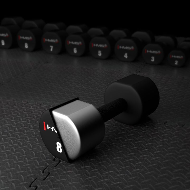 HMS HPT08 2 x 8 KG POLYURETHANE TPU Dumbbells súlyzó 17-66-217