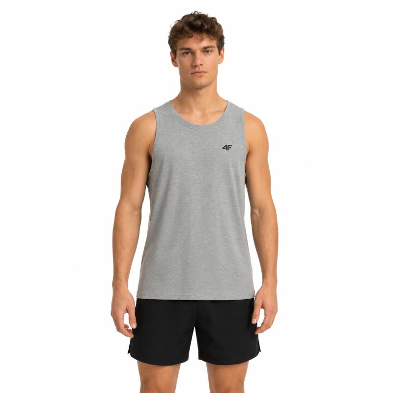 4F Regular sleeveless for men, smooth, póló 4FRSS26TSLEM367-27M