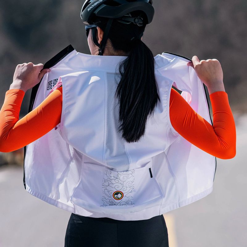 Rockbros ROAD TO SKY windproof vest insulated M - white m \ biały vests