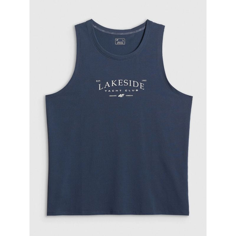 4F Men's regular sleeveless T-shirt with print póló