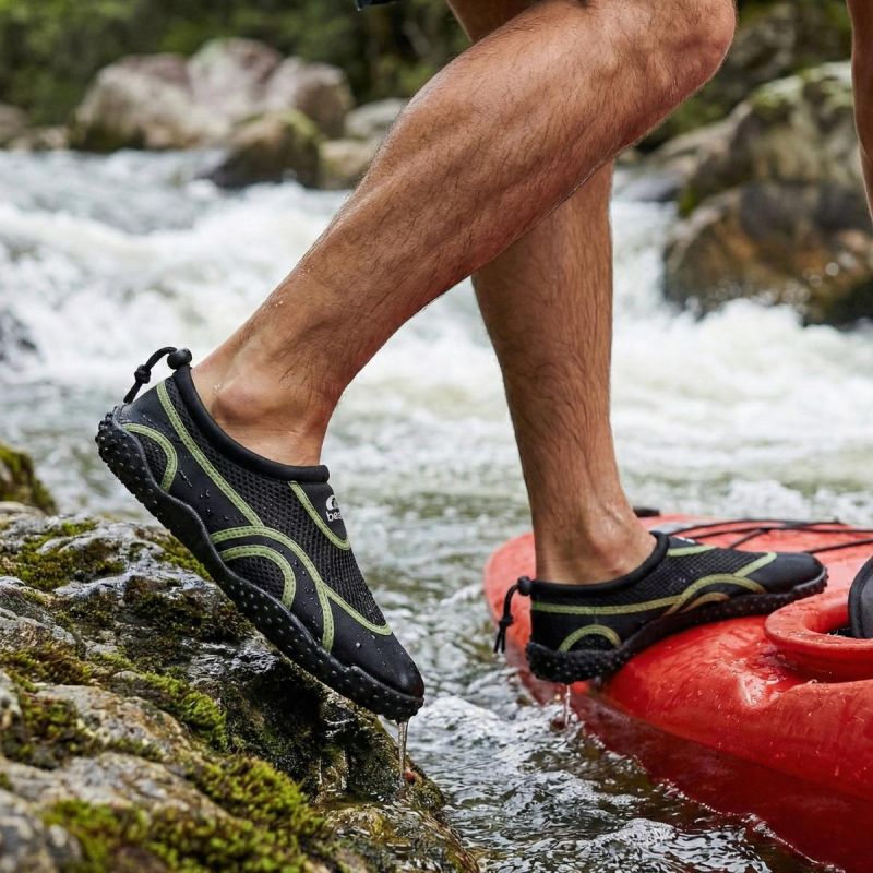 XQMAX Man Water Black/Green Size zöld vizicipő GSP-1082677