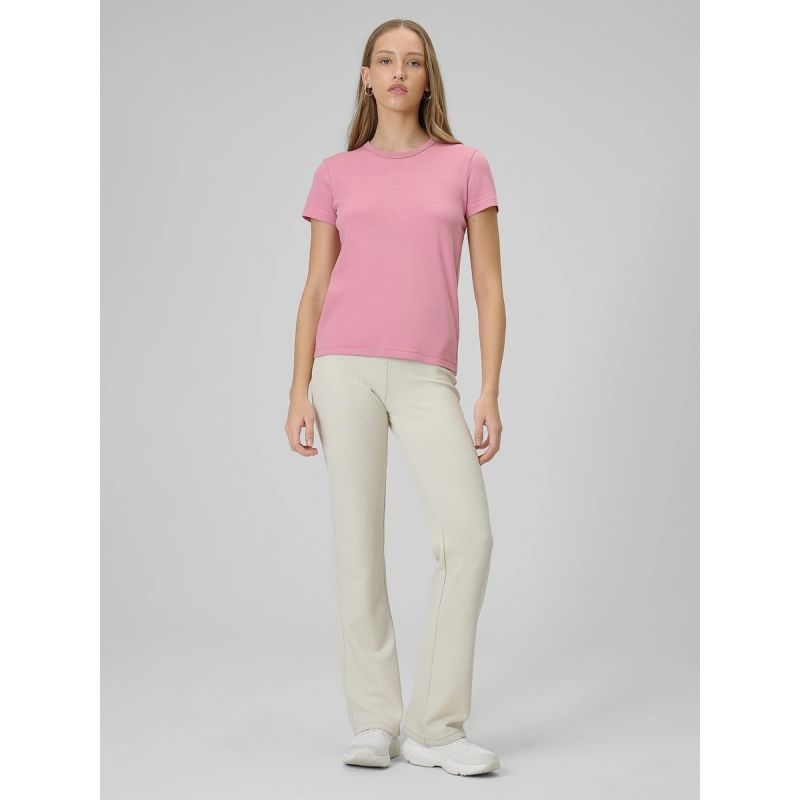 4F Women's slim plain T-shirt póló 4FRAW25TTSHF3623-56S