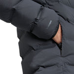 Men's adidas Helionic Climawarm Stretch Hooded Down Black JN2114 fekete kabát