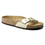 Birkenstock Madrid Birko-Flor Gold regular women's flip-flops wide gold (1016106) Cipő