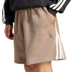 Adidas Men's Kit 3-Stripes beige xs 7" short KW2382