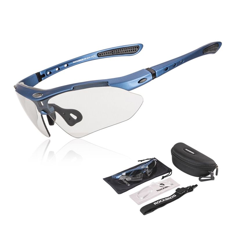 Rockbros photochromic sports glasses 0089 kék glasses, training equipment
