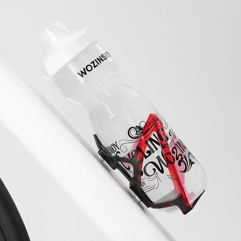Wozinsky WUR-01BR Bike Bottle Holder Basket - Black and Red czarny || czerwony kulacs -198894