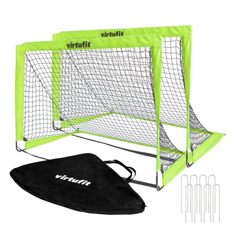 Virtufit Foldable Soccer Goal Set - Soccer Goals - 120 X 90 Cm General