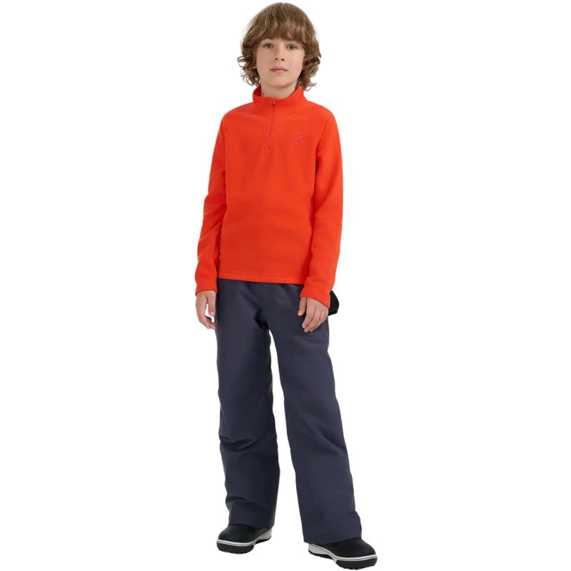 4f Fleece sweatshirt for boy M058 red 4FJWAW25UFLEM058 62S General