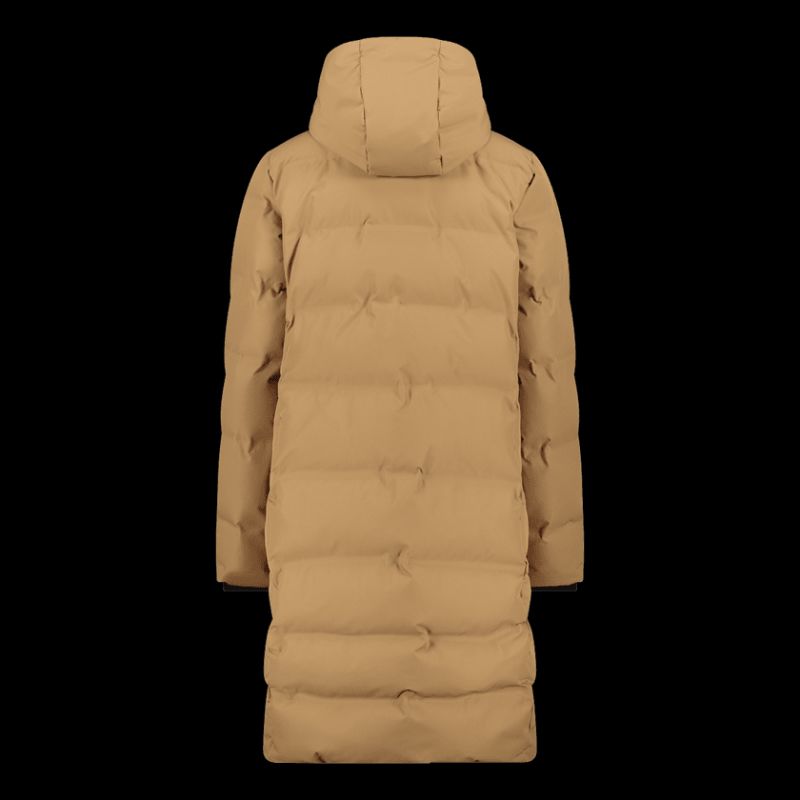 CMP women's long hooded jacket, winter waterproof, insulated, beige ( ) bézs dzseki
