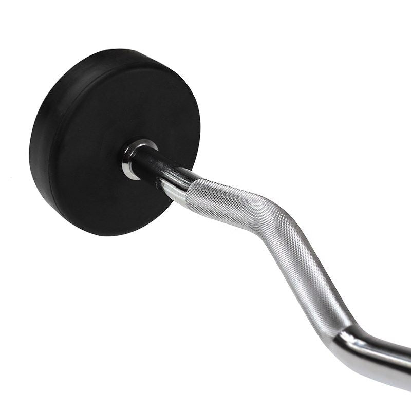 HMS Rubber-coated fixed barbell/bar, curved, 35 kg GSL35 póló 17-58-029