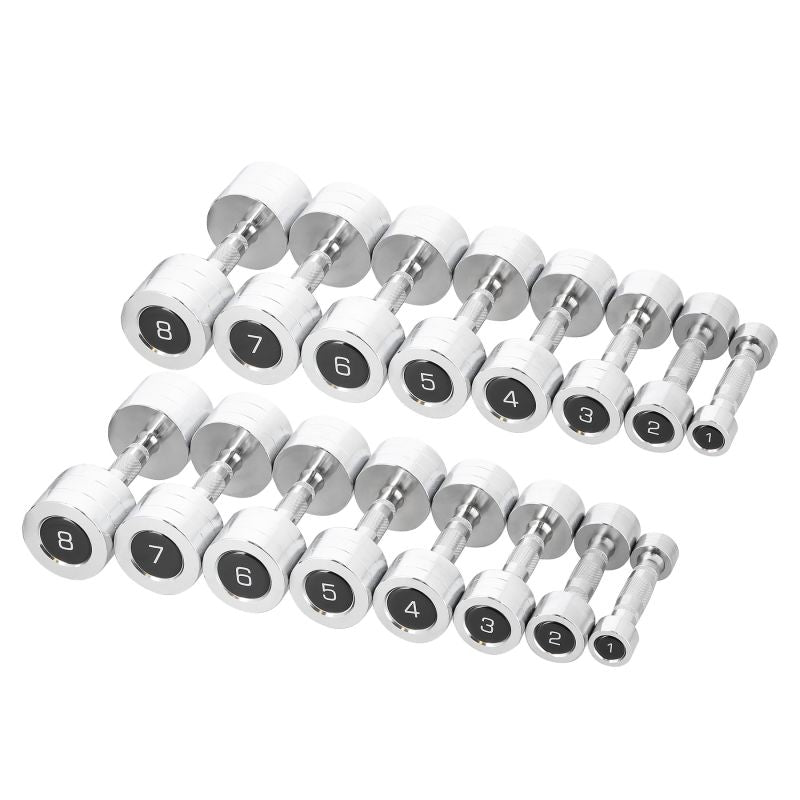 HMS CHD DUMBBELL SET 2 x 1 - 8 KG (72 KG) + STR36 RACK kiegészítő 17-62-143