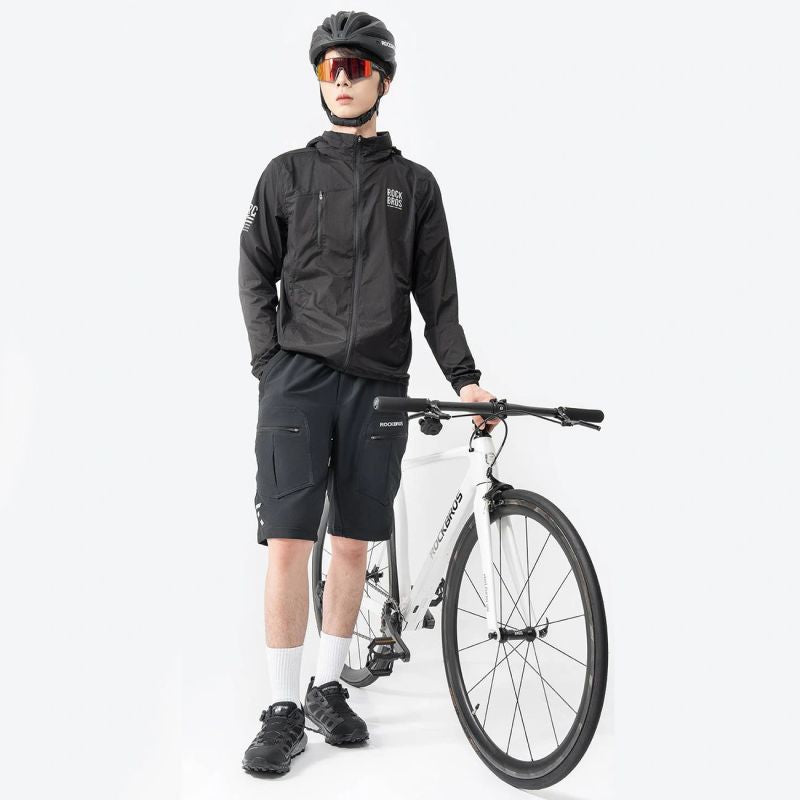 Rockbros ROAD TO SKY windbreaker lightweight, S - black s \ czarny ruházat