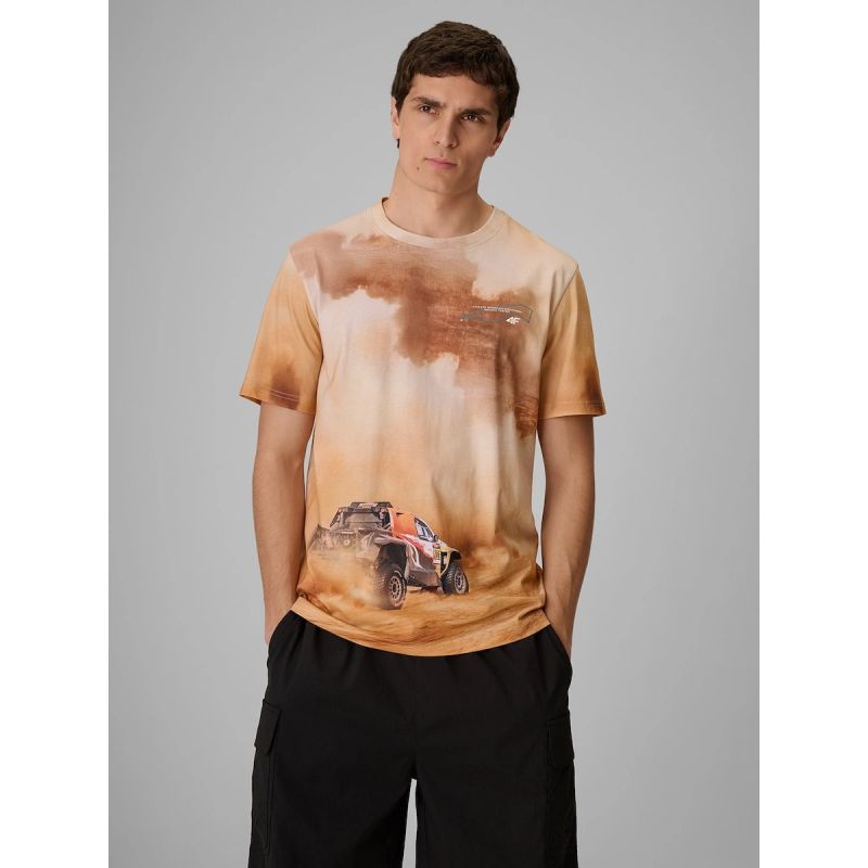 4F Men's regular printed T-shirt férfi póló 4FRSS26TTSHM4237-83A
