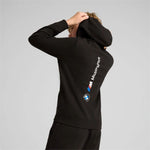 Puma BMW MMS Kids Kangaroo Hoodie fekete kapucnis pulóver
