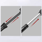Rockbros TM-1701P 80 PSI Mini Bicycle Pump for Presta and Schrader Valves - Black fekete pumpa 304004-211900