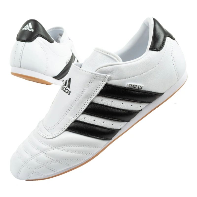 Adidas women's Taekwondo sports shoes white leather slip-on fehér zokni