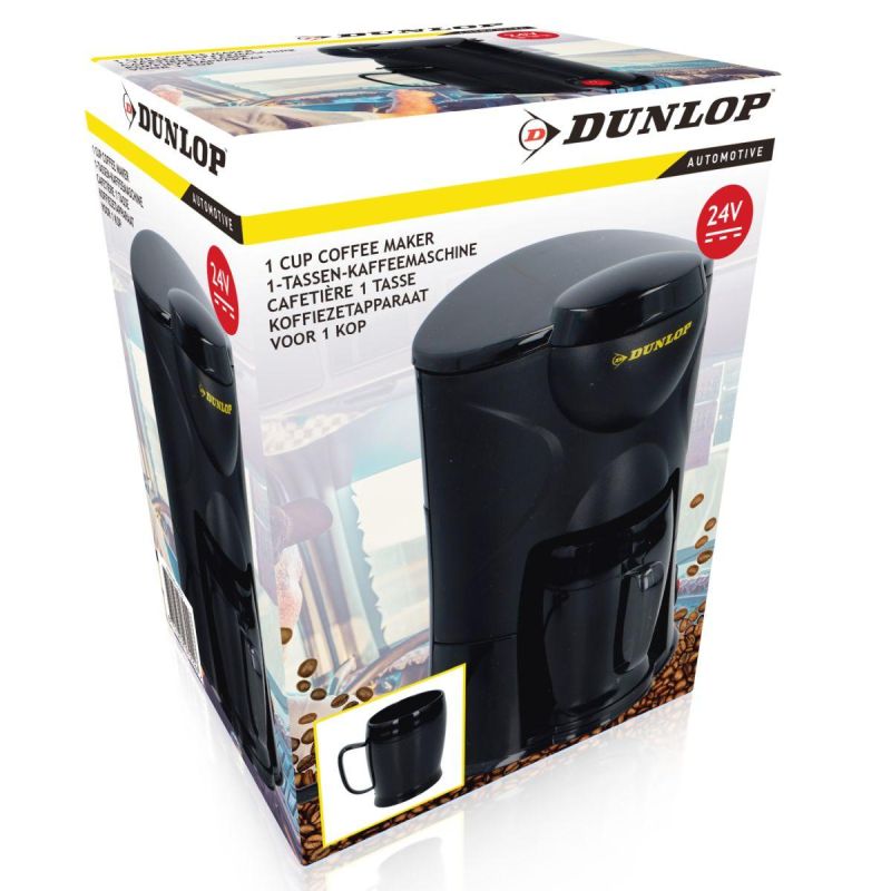 Dunlop 24v Travel Car Coffee Maker fekete tourist equipment GSP-52079226