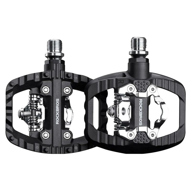 Rockbros PD303 Half-Lock Platform Bicycle Pedals - Black