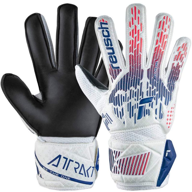 Reusch Attrakt Solid M 5470016 8906 goalkeeper gloves fehér kapuskesztyű