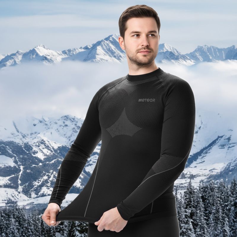Meteor thermal underwear XL/XXLblack fekete férfi termoaktív ruha 16688