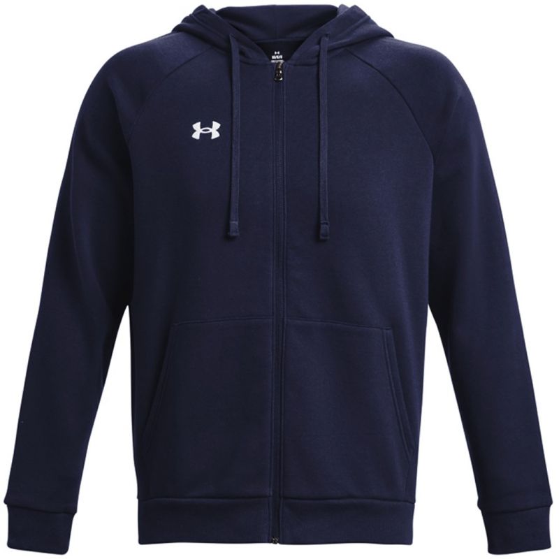 Under Armour Men’s Rival Fleece FZ Hoodie navy 1379767 sötétkék férfi kapucnis pulóver 140649_L