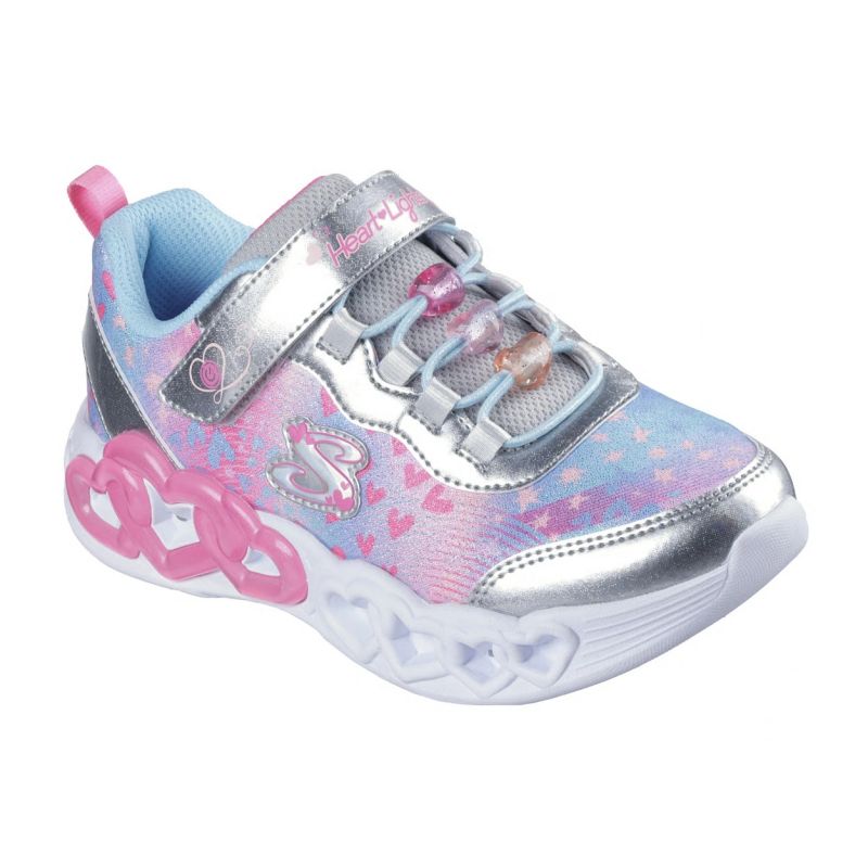 Skechers S-Lights Infinite Heart Lights-Heart Jewels 303261L-SMLT Silver/Multi szürke utcai cipő
