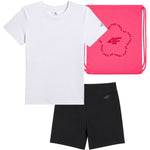 4F Set for girls F071 T-shirt, shorts, bag 90S rövidnadrág 4FJWSS26TAPSF07190S