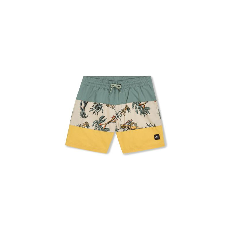 O'Neill Mix&Match Cali Block 13'' Jr Swim zöld shorts, pants, swimming shorts