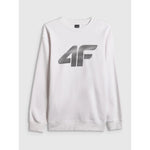 Men's sweatshirt without zipper and hood 4F 4FRAW25TSWSM2493-10S 3xl pulóver