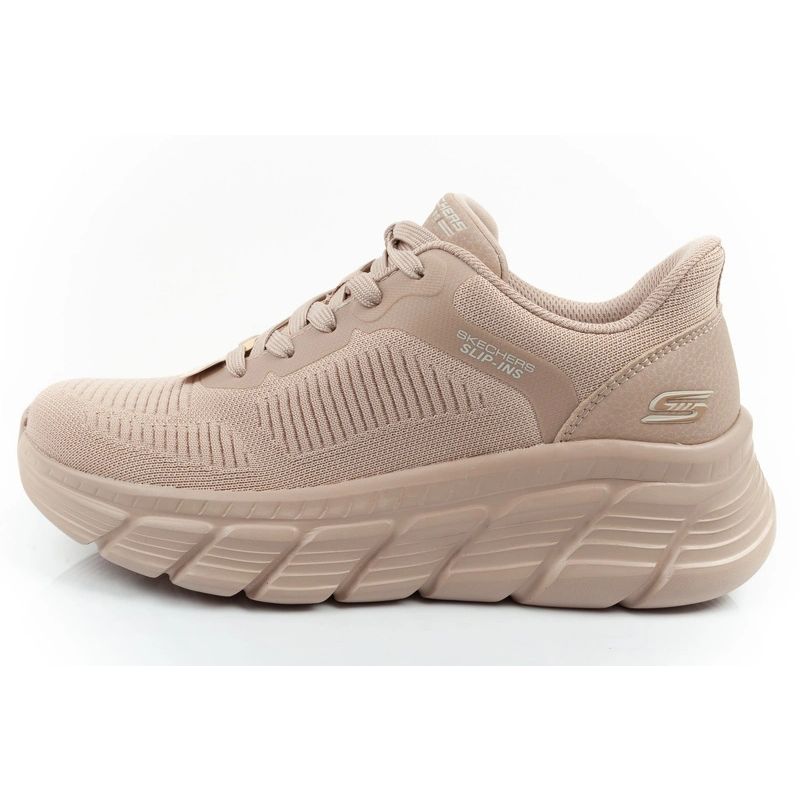 Skechers women's sports Bobs B Flex SLIP-INS beige comfortable bézs utcai cipő